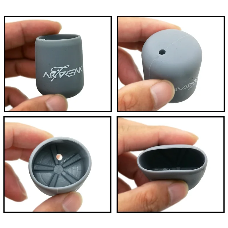 OUTKIT, 1 Uds., funda protectora con mango de caña de pescar, gel de sílice, señuelo, Protector inferior de caña, accesorios de aparejos de colores aleatorios