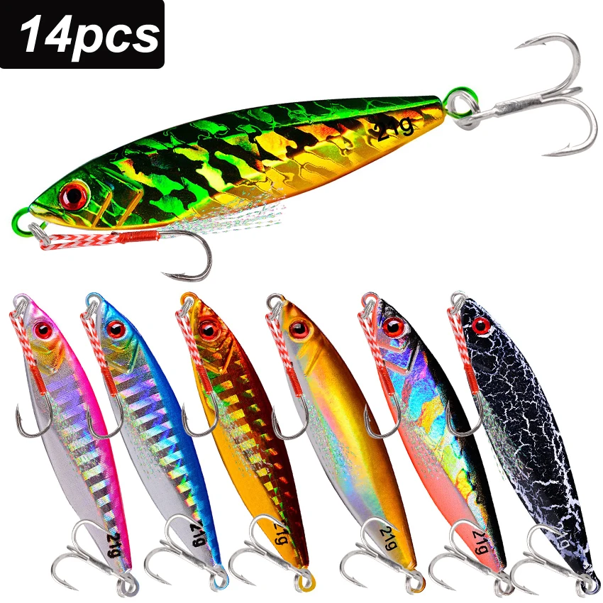 Señuelo de pesca de Metal VIB, cebo duro de hielo, 14g, 21g, 30g