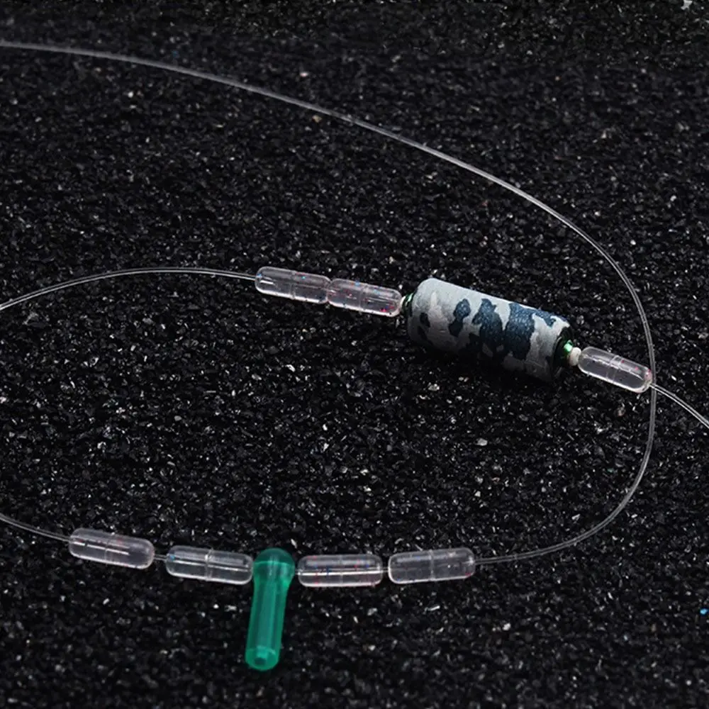 Tapón flotador de pesca de 80 piezas (10 grupos), nuevo suministro de pesca, frijoles espaciales transparentes, 7 + 1, frijol de goma suave, lagos, ríos y Mar - imagen 2