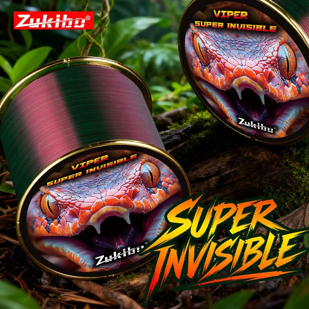 Zukibo Viper – Sedal fluorocarbono invisible de nailon japonés