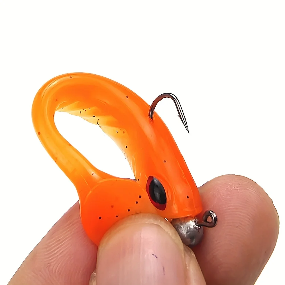 5 uds 7g cebo blando biónico con anzuelo de cabeza de plomo-aparejos de pesca eficaces para atrapar más peces - imagen 4