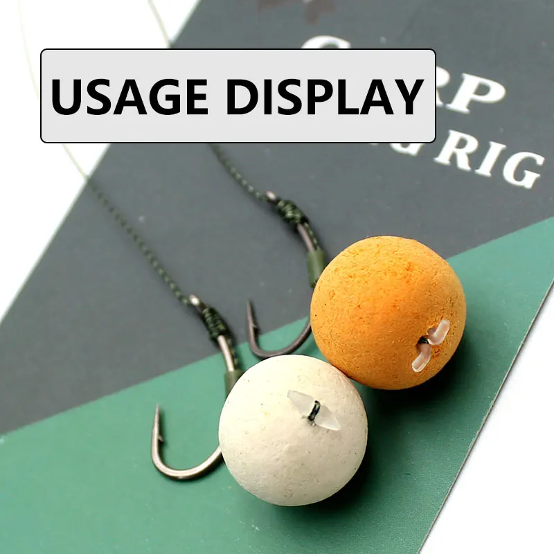 Tapón de cebo para pesca de carpa, aparejo extensor de pelo, accesorios de competición, 10 juegos - imagen 5