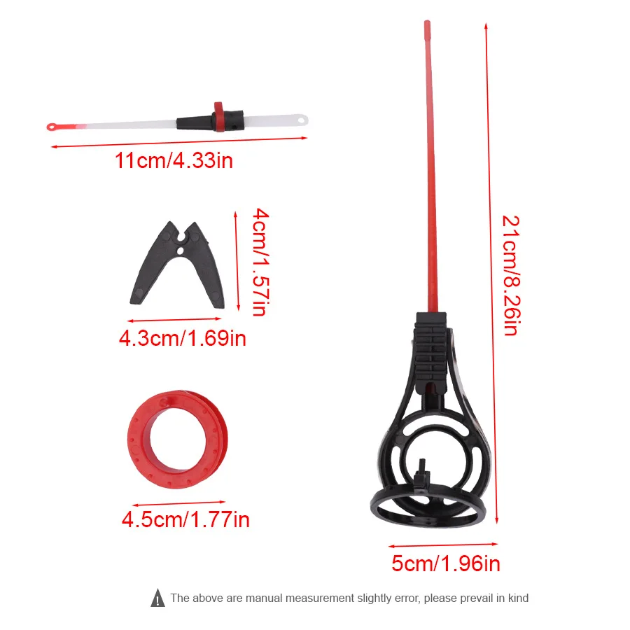Caña de pescar portátil ultraligera, accesorio para pesca en hielo de 29CM, para exteriores, lagos de invierno - imagen 5