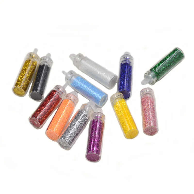 CONTEMPLATOR, oropel holográfico de 12 colores, polvo brillante, materiales de pesca con mosca, atado de moscas, piel de ninfa, polvo brillante de salmón - imagen 4