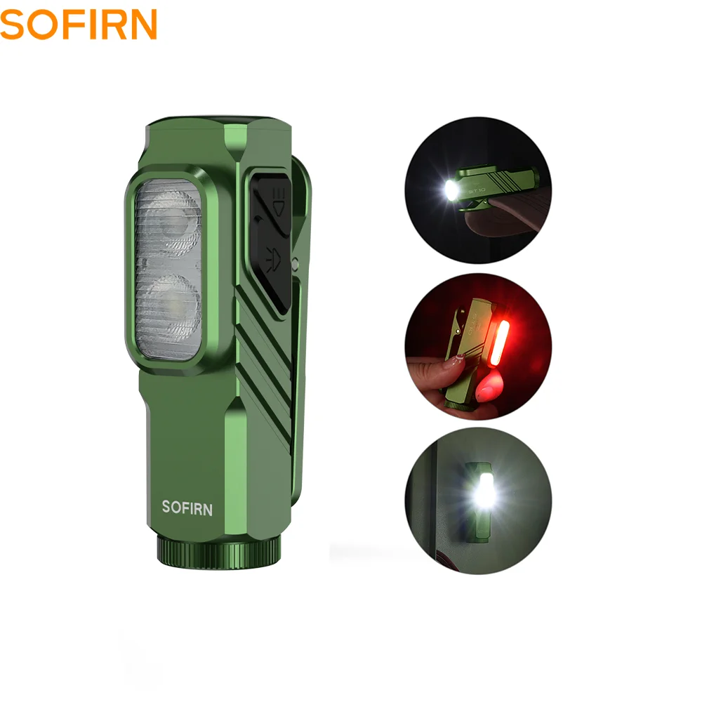 Sofirn Mini ST10 Linterna LED Roja Recargable USB-C EDC - imagen 3