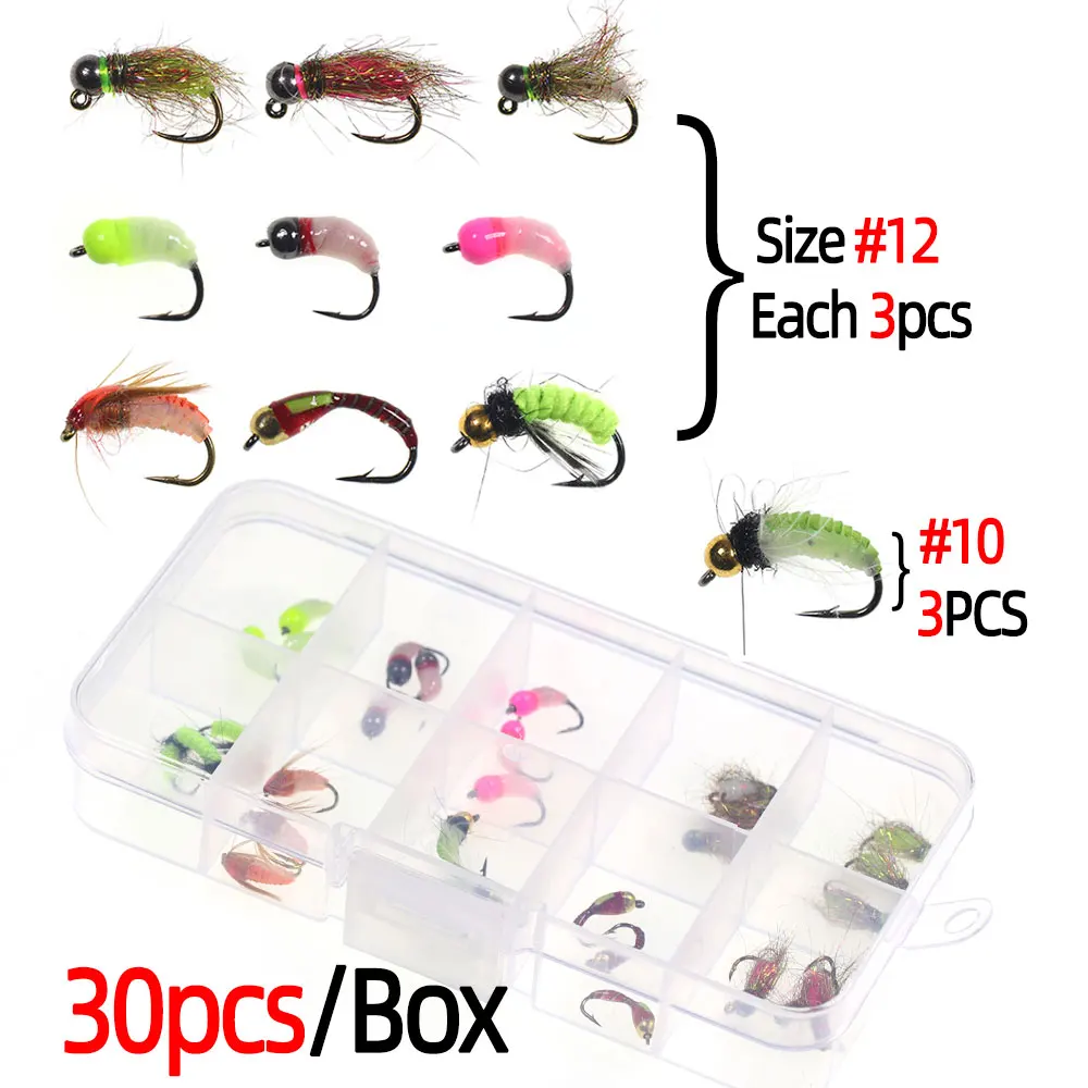 30pcs Assorted Flies