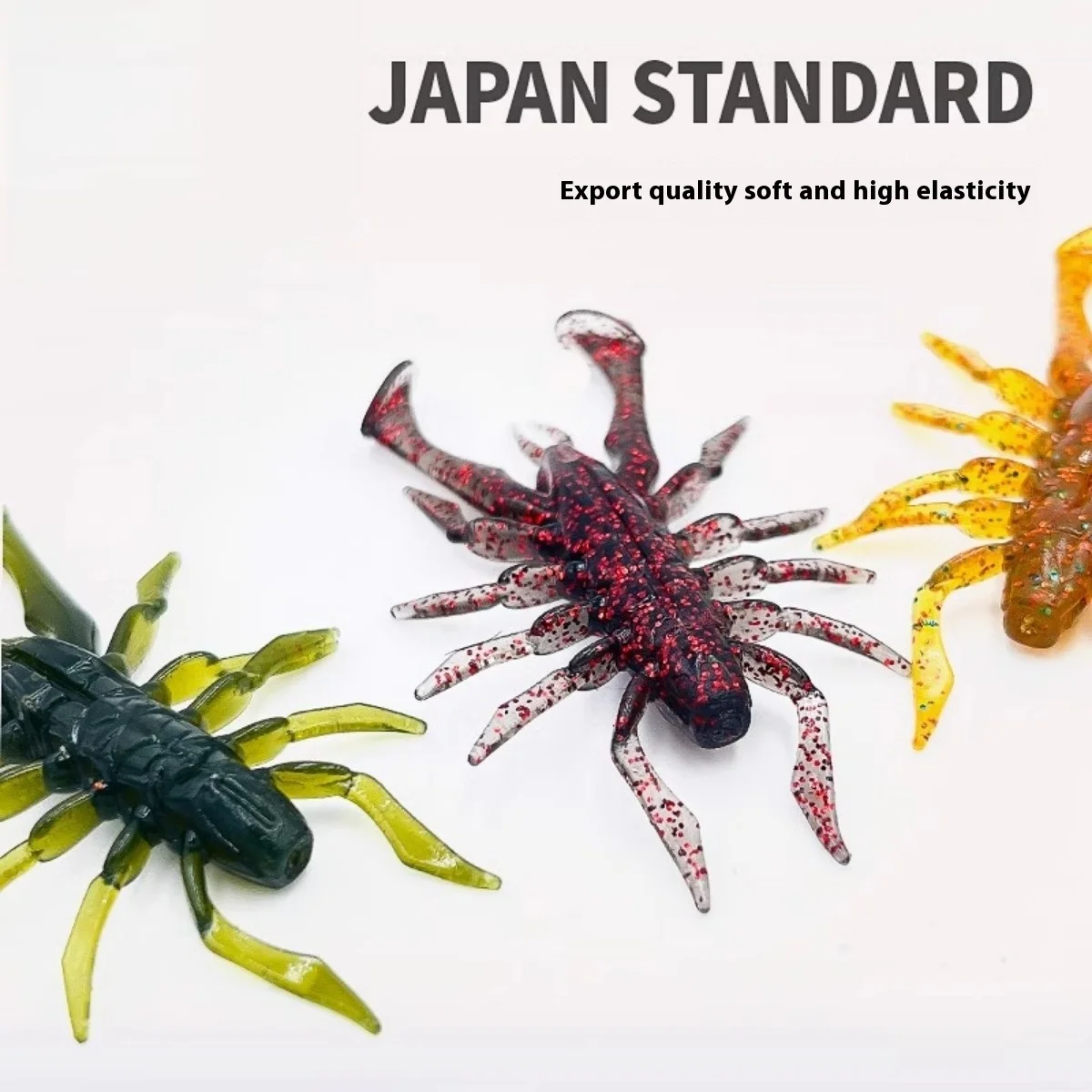 8 Uds 2,8g Luya Polypod cebo blando, camarones flotantes araña de agua insecto suave, Texas sin plomo, pesca verter, cebo de lubina - imagen 5