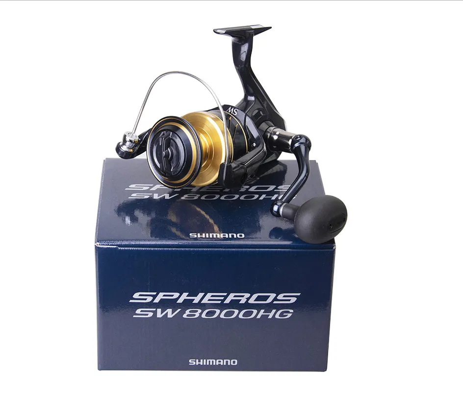 Carrete SHIMANO SPHEROS SW en uso
