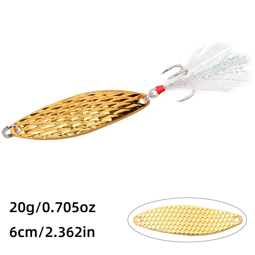 Señuelos de Metal VIB para pesca, cebos duros artificiales de lubina, 5g, 10g, 15g, 20g, 1 piezas - imagen 5