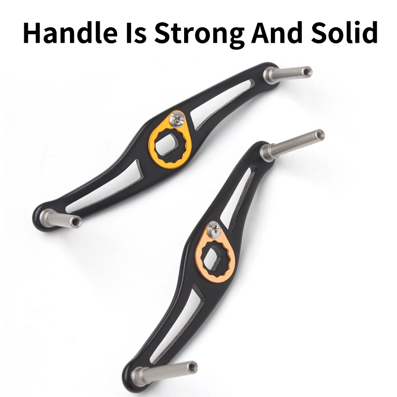 Kawa-mango de carrete de pesca, materiales de aleación de aluminio para Dai/Abu/Shima, tamaño del agujero de Baitcasting 7*4/8*5mm, longitud completa 100mm, bricolaje, 1 ud. - imagen 5