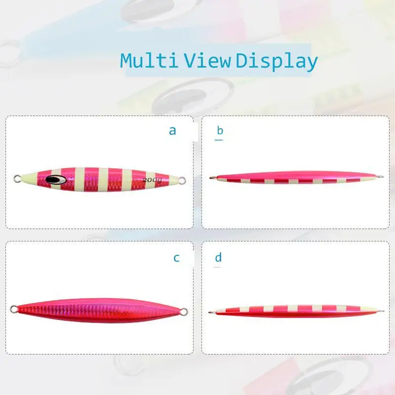 100g 200g 150g 120g Jig cebo luz nocturna velocidad hundimiento plomo cebo para peces pesca en el mar barco pesca caballa atún - imagen 3