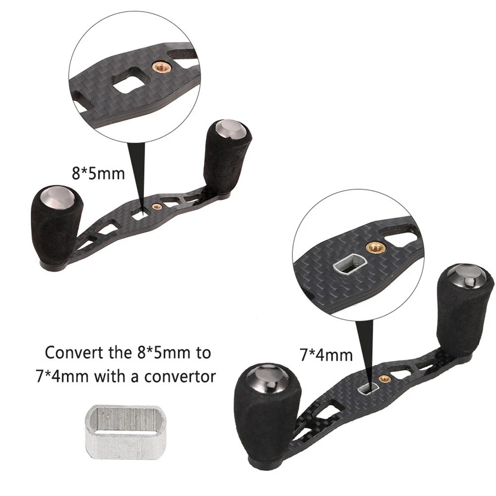 Mango de carrete de pesca duradero de alta calidad, reemplazo de agarre EVA para diestros, perilla de bricolaje de fibra de carbono, balancín - imagen 4