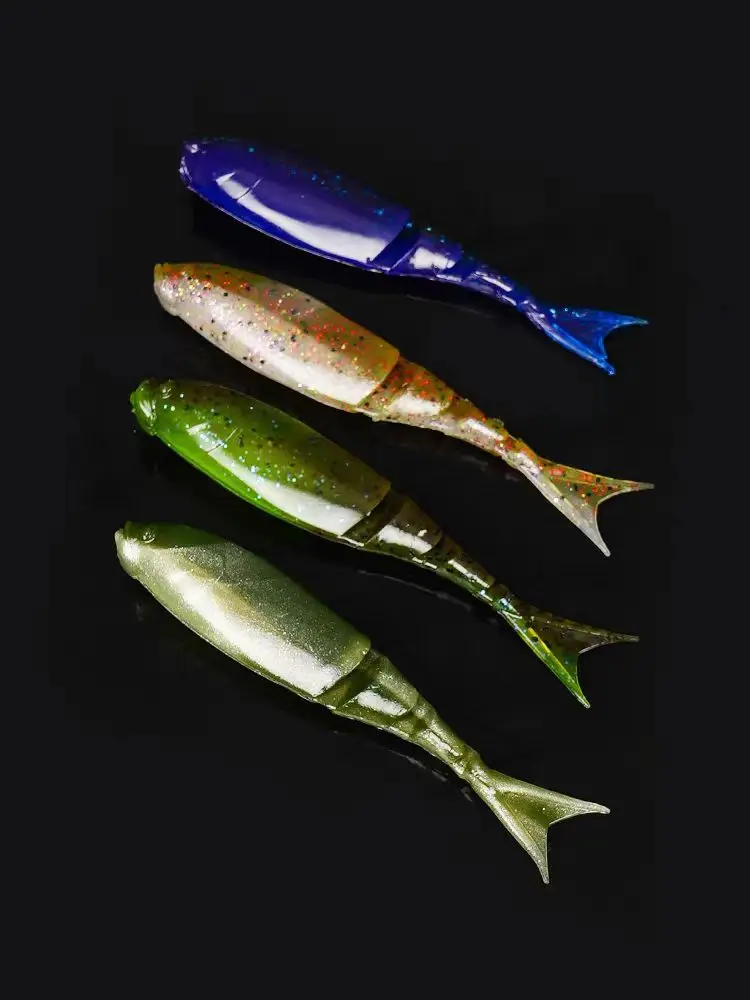 ZMAN maquinilla de afeitar importada de EE. UU. Shadz, pez de cola de horquilla multisección, plantilla de placa de retención, cola de cola, cebo señuelo - imagen 3