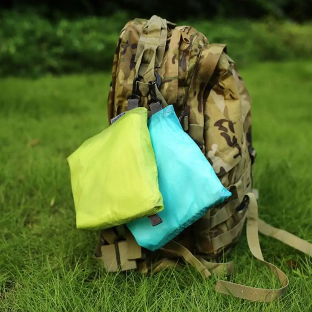 Bolsa portátil de bolsillo con cremallera, herramienta de almacenamiento, bolsa de cosméticos de viaje, organizador para exteriores, mochila, cubierta para lluvia, bolsas de natación impermeables - imagen 2