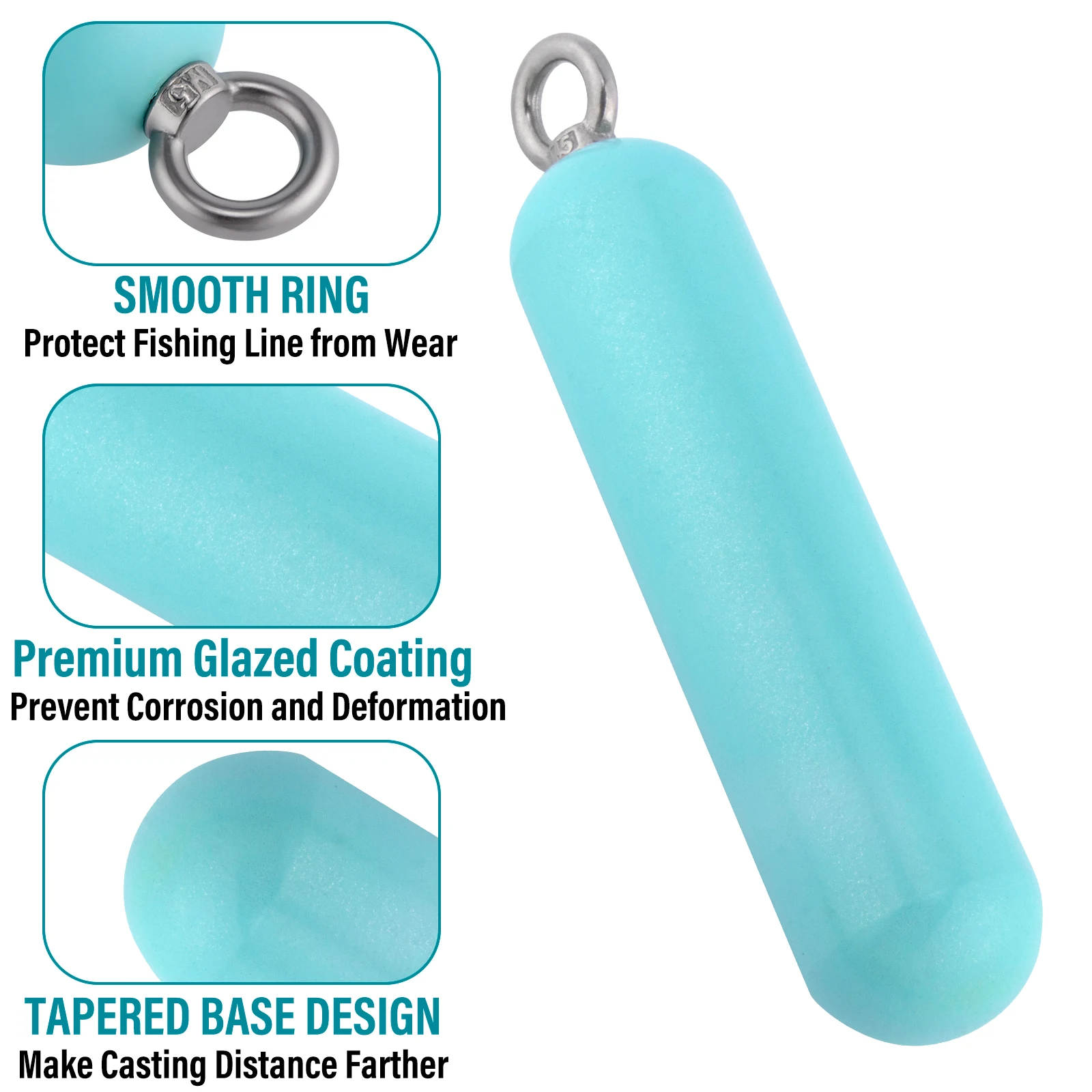 Plomo tambor aleación acero – Caída profunda para pesca en mar
