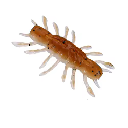 DUODUOYU, 6 uds., señuelo de pesca suave de TPE, 2,5g/42mm, cebo Artificial flotante Isca, Swimbait, cebo de camarón de plástico suave, aparejos de pesca