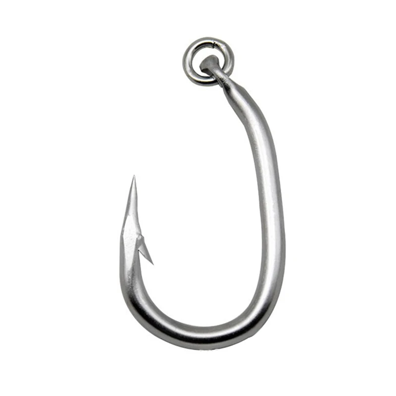 Anzuelo de acero inoxidable para atún con anillo y púas - imagen 2