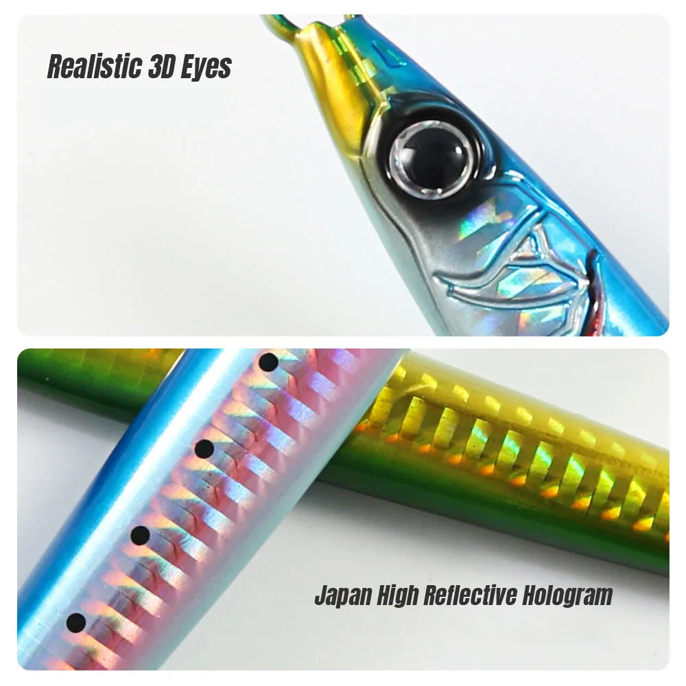 Coso Jig SL Pro – Señuelo metálico asimétrico brillante para mar - imagen 4
