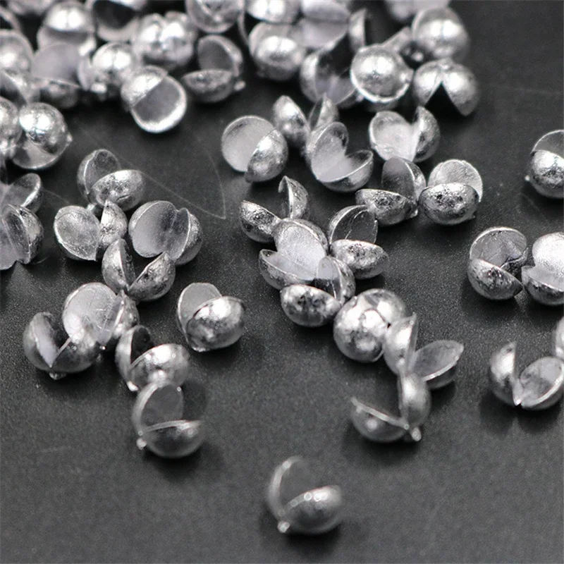 50 uds/100 Uds. Plomo de plomo de mordida abierta, tiroes divididos, pesas de pesca de 0,2-2,1g, 11 tamaños, aparejos de pesca auxiliares Bob de plomo - imagen 5