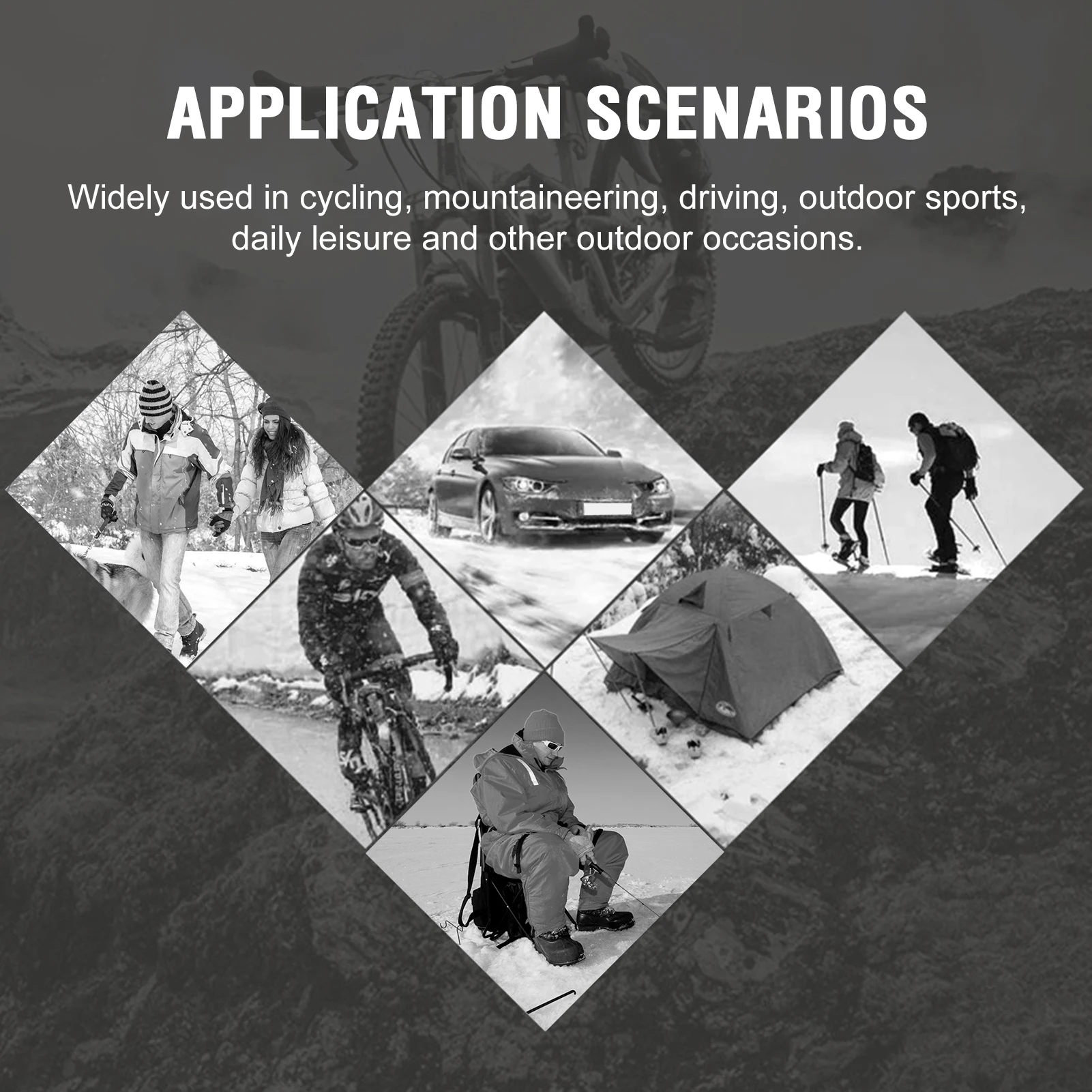 Guantes deportivos de invierno para hombre, guantes tejidos suaves y cómodos para pantalla táctil, ciclismo, Camping, pesca, viajes, manoplas antideslizantes, 1 par - imagen 2