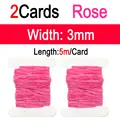 2pcs Rose 3mm