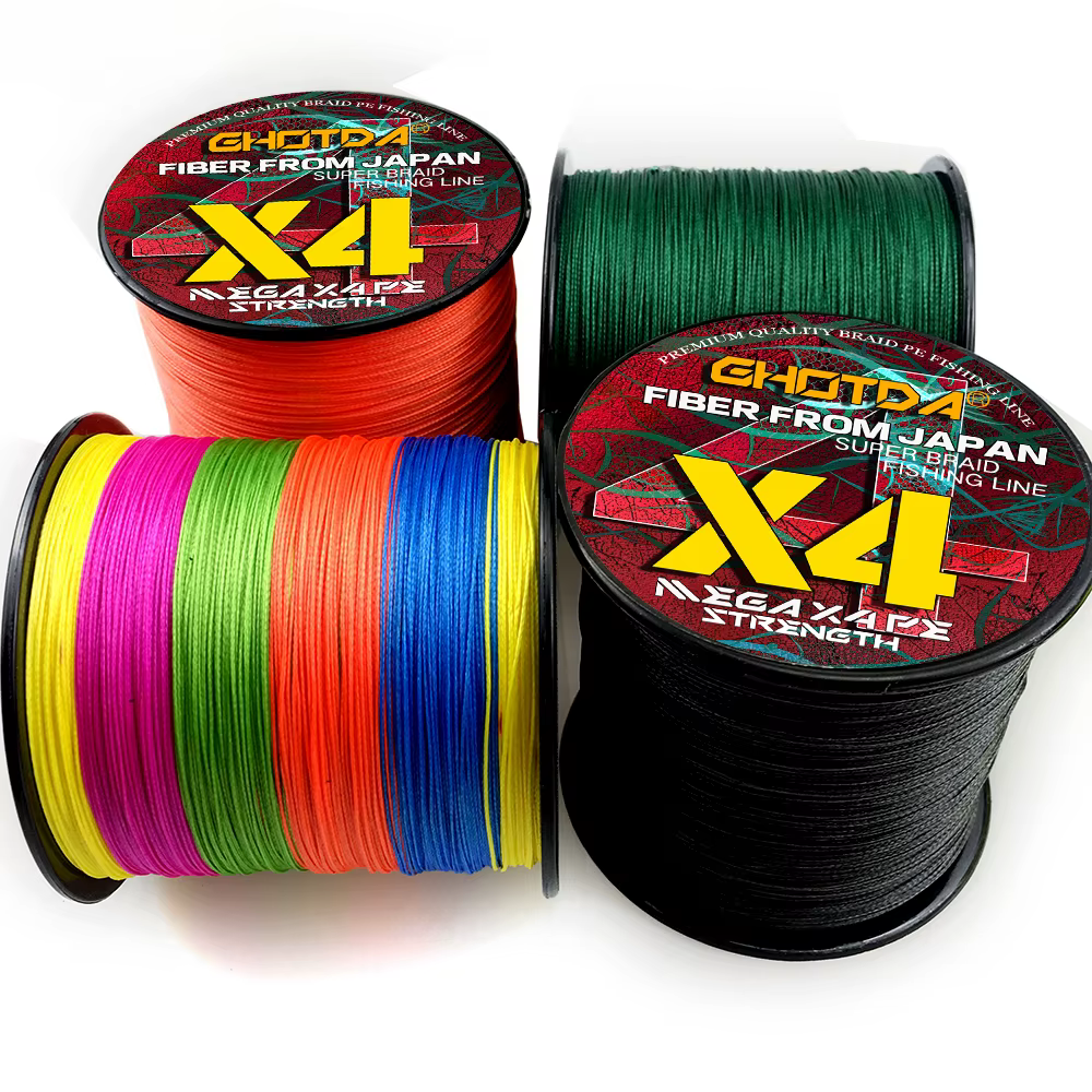 Línea de pesca trenzada, multifilamento de PE de 4/8 hebras, 1000M, tracción súper fuerte, suave, 0,11-0,50mm, pesca con mosca de carpa para río, mar, lago - imagen 2