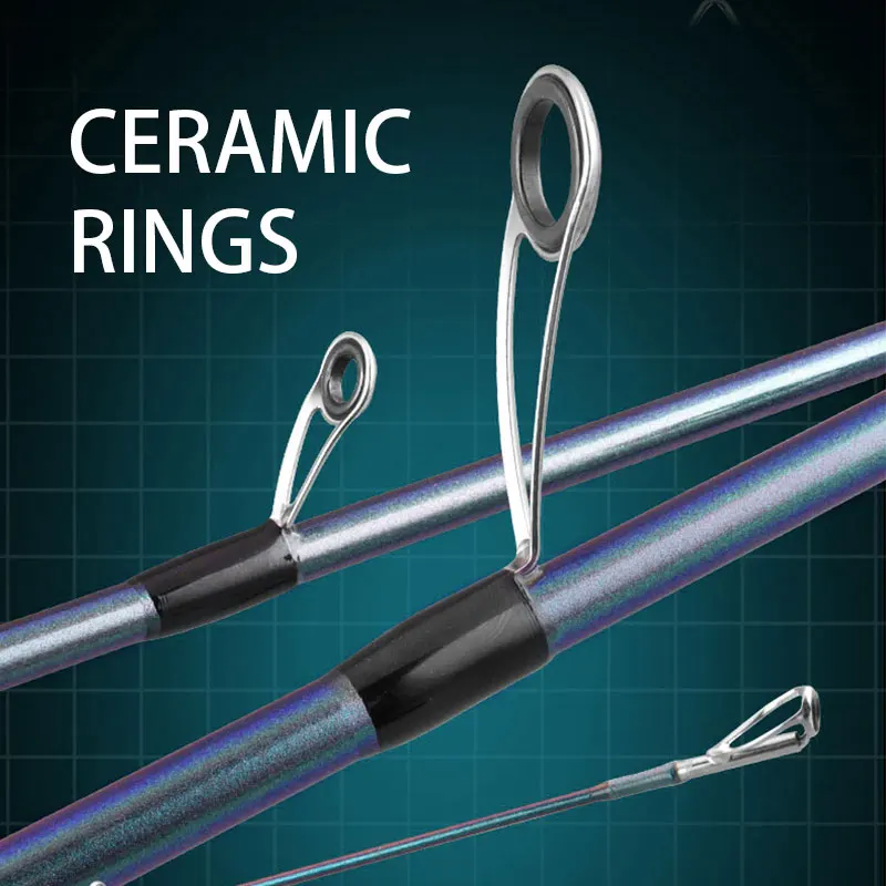 CEMREO-caña de pescar de acción rápida, caña de pescar giratoria y de fundición, 1,8 m, 2,1 m, 2,4 m, nueva - imagen 2