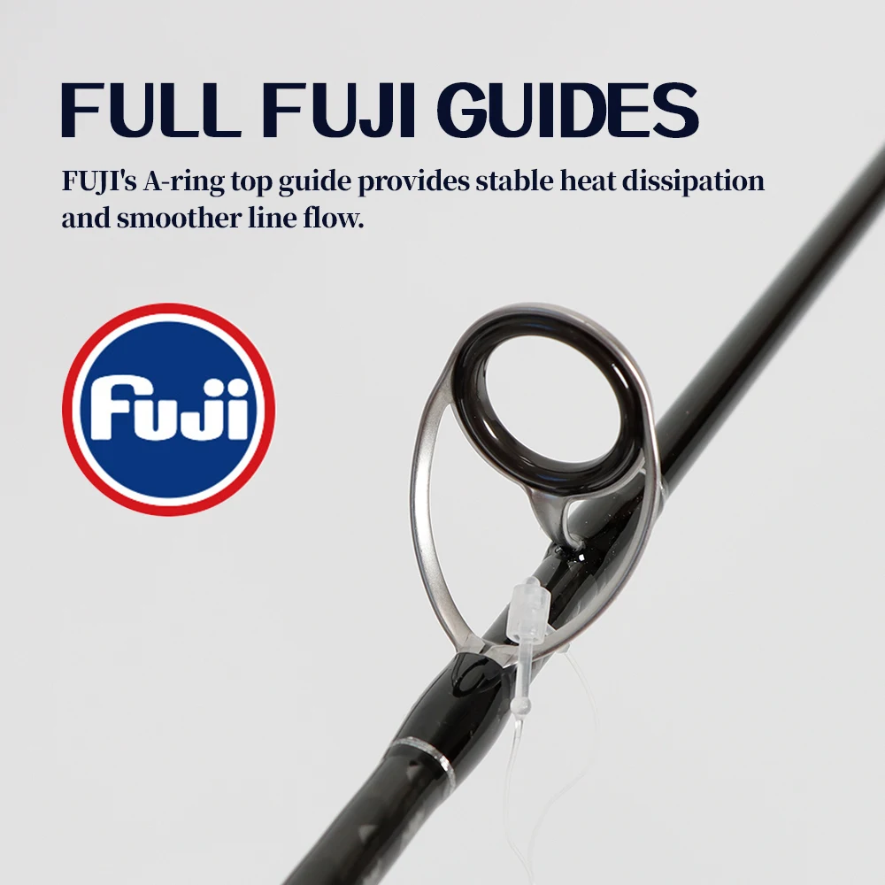 TOLU-caña de pescar Jigging de alto rendimiento, 1,83/1,91 M, sección única y media, guía Fuji M/ML para fundición mejorada - imagen 3