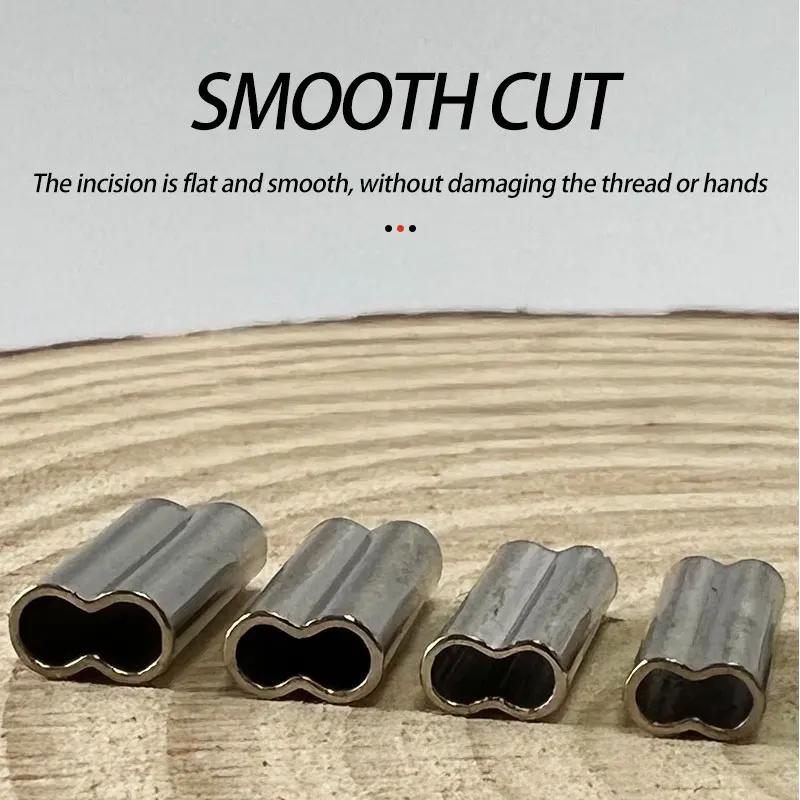 Alicates de pesca, Kit de manguitos de engarce, alicates de pesca de agua salada, juego de herramientas de pesca de manga de prensado de alambre de cobre de un solo/doble barril - imagen 5