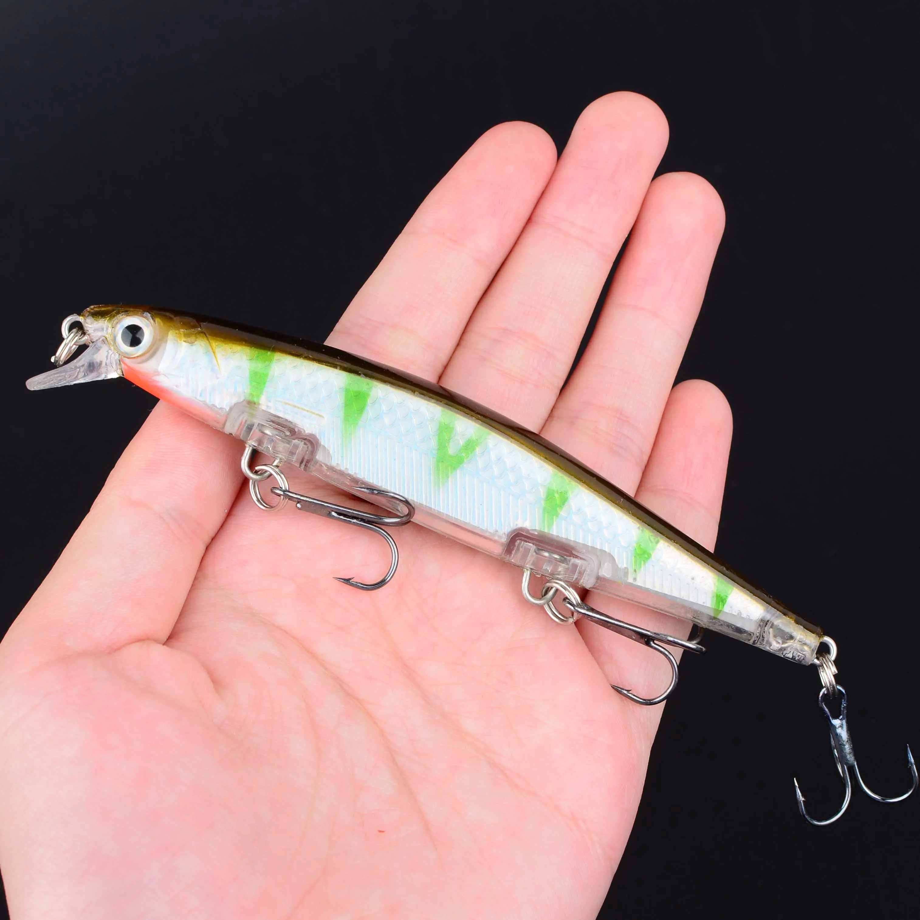 Señuelos de Pesca de pececillo láser, cebo duro de Pesca, Crankbaits Isca artificiales, Pesca, Wobbler de mar, cebos de natación, 1 ud. - imagen 5