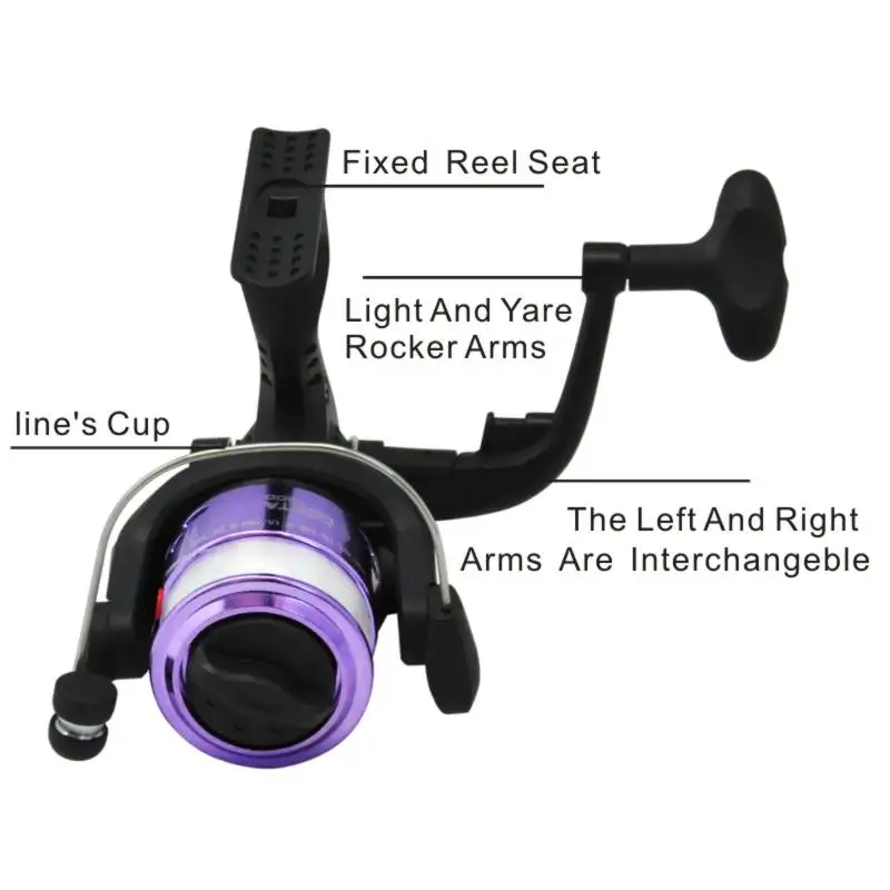 Topline-carretes giratorios portátiles para pesca, carrete de fundición ultraligero para agua dulce y salada, izquierda/derecha, 200 - imagen 3