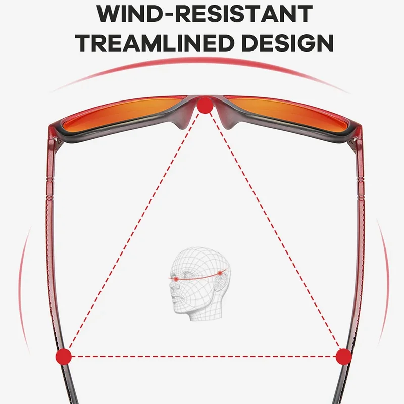 SEPFOX-gafas de sol polarizadas para hombre, lentes con espejo UV400 para pesca, senderismo, correr, conducir, ciclismo, con caja - imagen 4