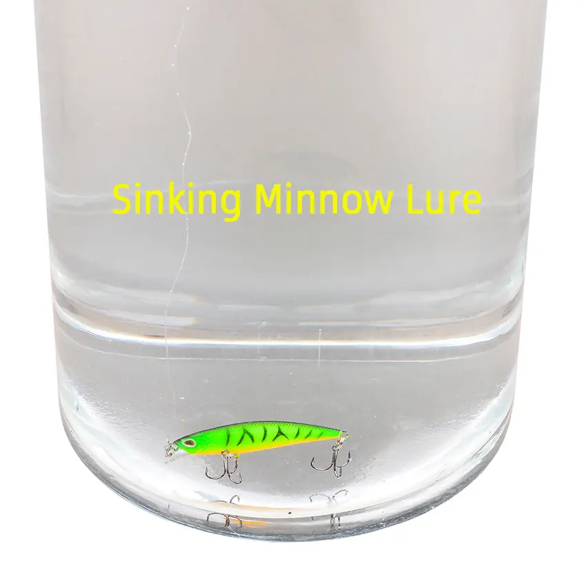 Aorace 1 Uds. Señuelo de Pesca de pececillo lento láser Wobbler Crankbait Isca cebo duro Artificial carpa Mini Señuelos de Pesca aparejos de Pesca - imagen 4