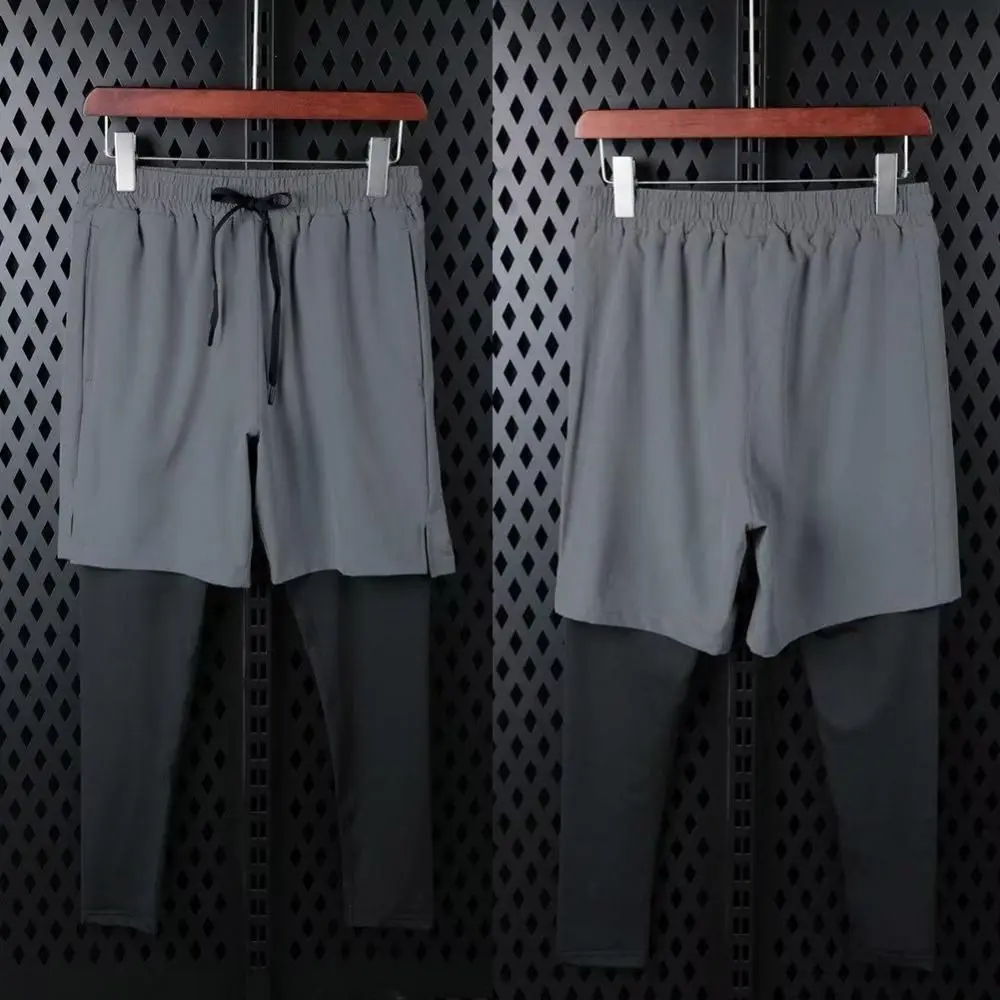 Mallas de baloncesto 2 en 1, mallas para correr, pantalones cortos deportivos transpirables para correr, mallas deportivas de compresión de poliéster de secado rápido para hombres y mujeres - imagen 3