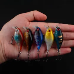 Crankbait flotante para trucha y lucio – Señuelo de plástico duro