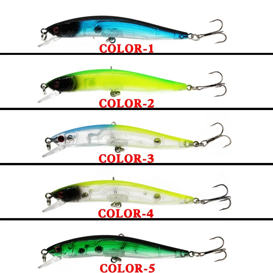 LEOSPORT-cebos duros para pesca de pececillos, cebos Crankbaits con señuelos de bola, buena calidad, 10cm/8g, 1 unidad/lote, nueva venta - imagen 4