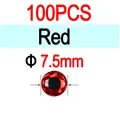 7.5mm Red 100pcs