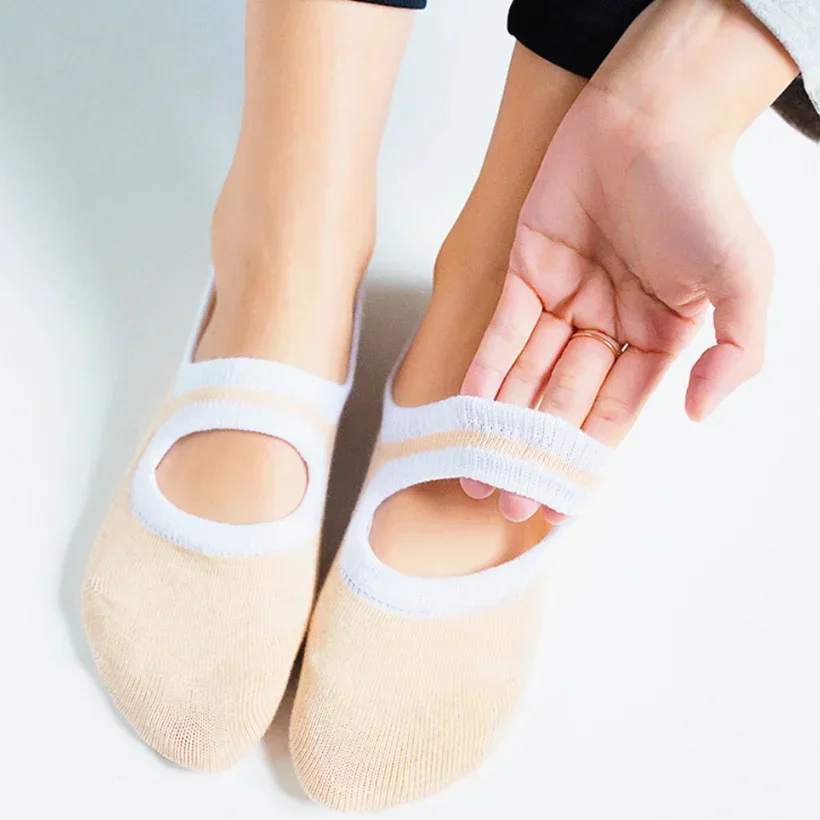 Calcetines deportivos de alta calidad para mujer, medias antideslizantes, transpirables, sin espalda, para Pilates y Yoga - imagen 5