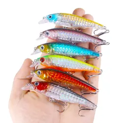 Juego de Señuelos de pesca Minnow, 9cm/3,54 pulgadas, 9,5g, cebo Artificial 3D, señuelos para lubina y trucha, Wobbler Jerkbait para accesorios de pesca, 1 ud.