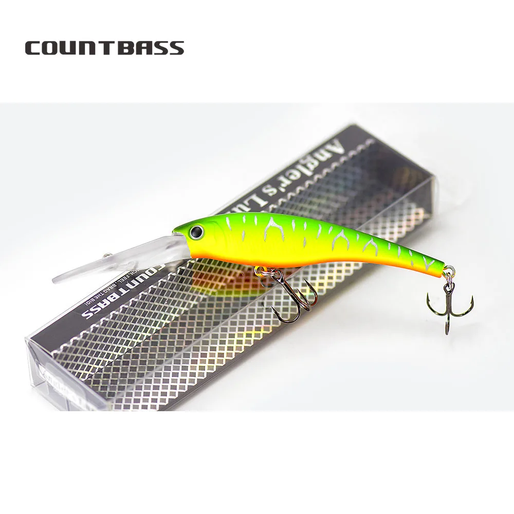 Cebo de manivela COUNTBASS 90 mm 3-1/2" 13 g 1/2 oz. Buceo 5m 16 pies pesca plástico Shad Wobbler perca Leurre Angler's Hardbait señuelo - imagen 5
