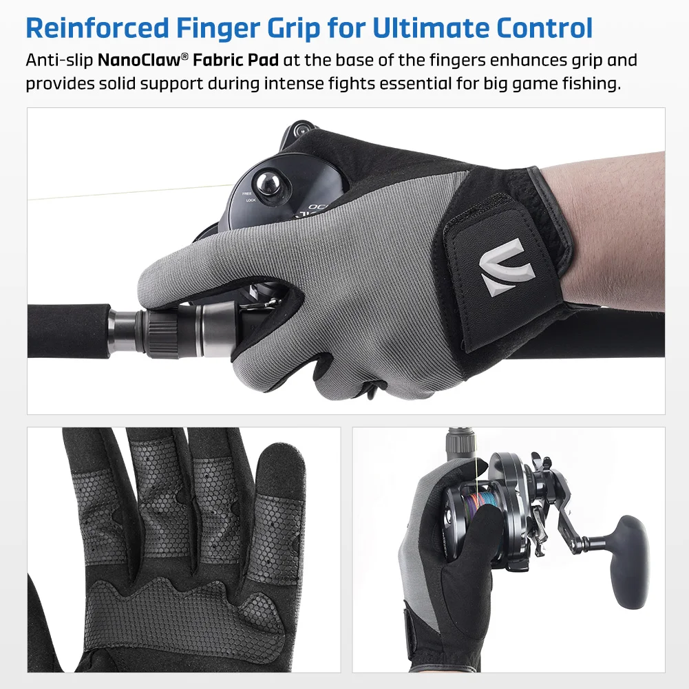 Guantes de pesca Noeby Nanoclaw UV, secado rápido para alta mar - imagen 4