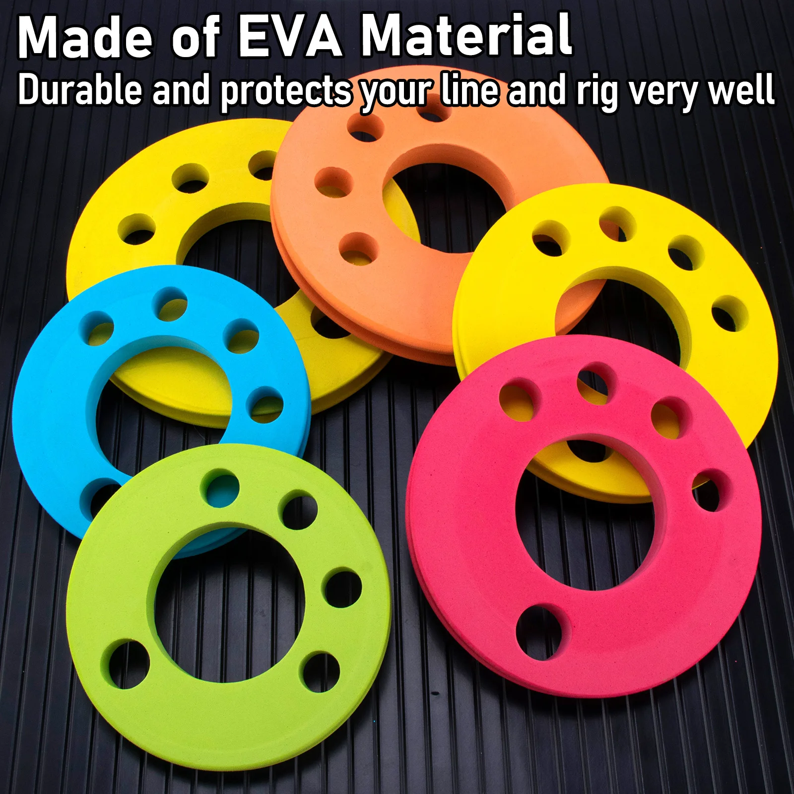 Soporte grande para sedal de pesca, tablero de almacenamiento de bobinado de espuma EVA, aparejos líderes de snell de pesca, carrete de espuma, organizador de línea de almacenamiento, 2/3 Uds. - imagen 4