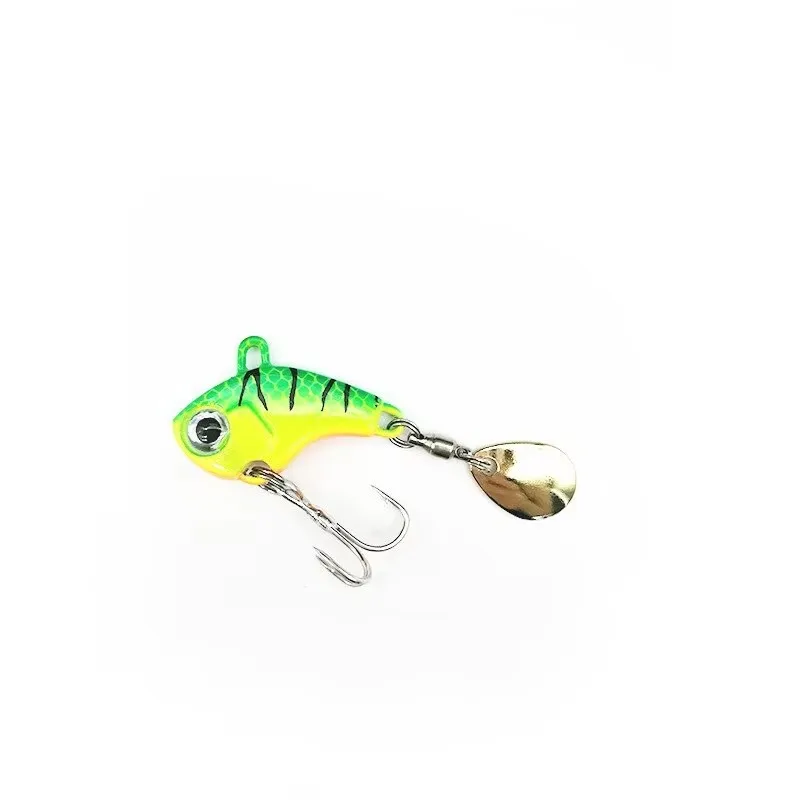 1 unidad de cebo de pescado VIB 14g, cola pequeña de Metal VIB, plantilla de pesca para nadar, cebo giratorio con lentejuelas, señuelo de pesca, aparejos de cebo Artificial - imagen 4