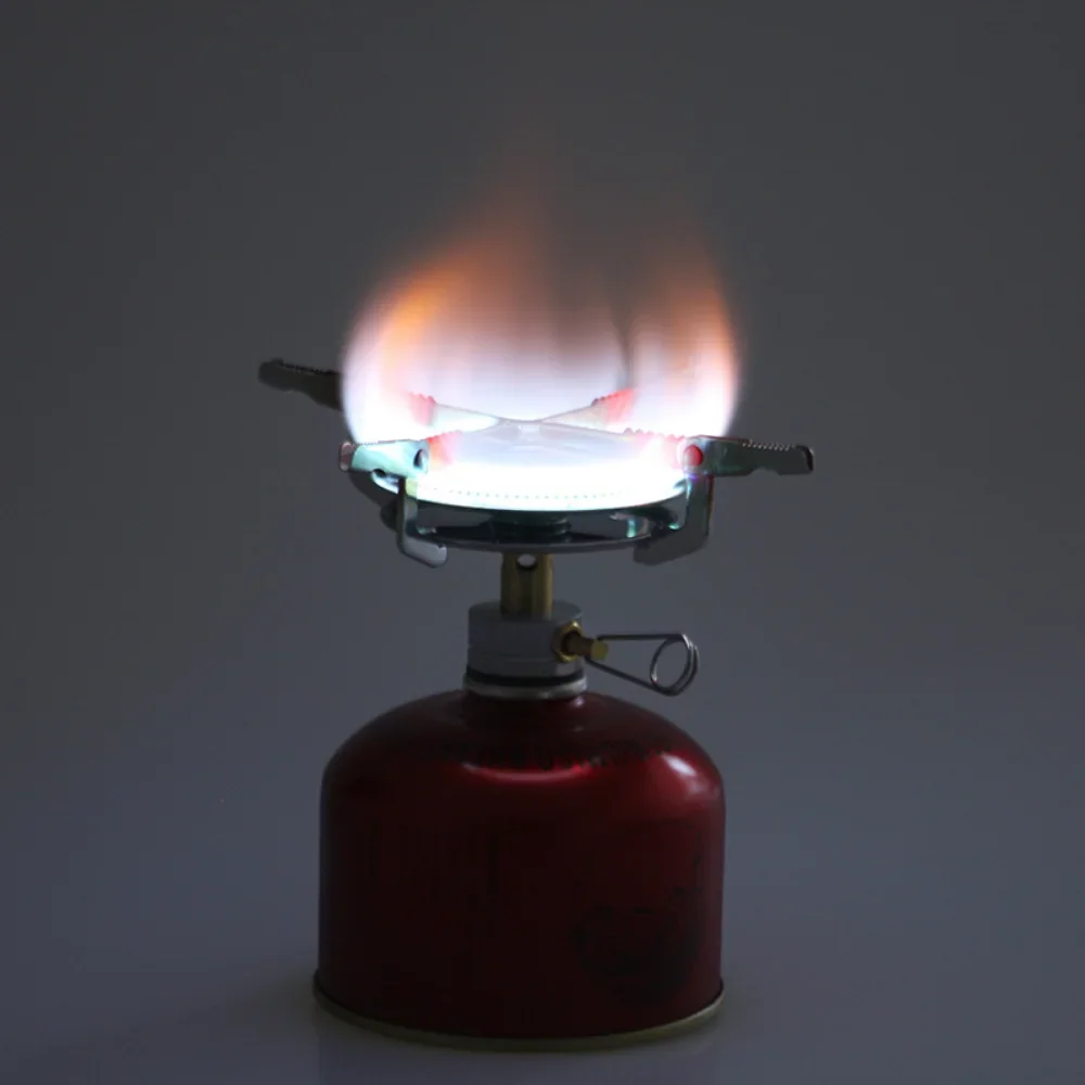 Estufa de Gas para acampar a prueba de viento, mochila plegable portátil, cabezal de estufa electrónica, cocina al aire libre, Picnic, montañismo, Camping - imagen 3