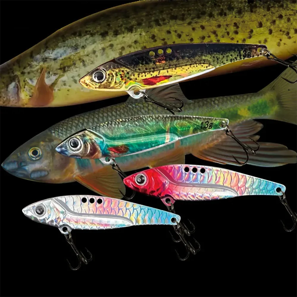 Cuchara de SPINNER, cebo de metal, 7,5g, 10g, 16G, 20G, hoja de hundimiento VIB, gancho de agudos, señuelo de pesca - imagen 5