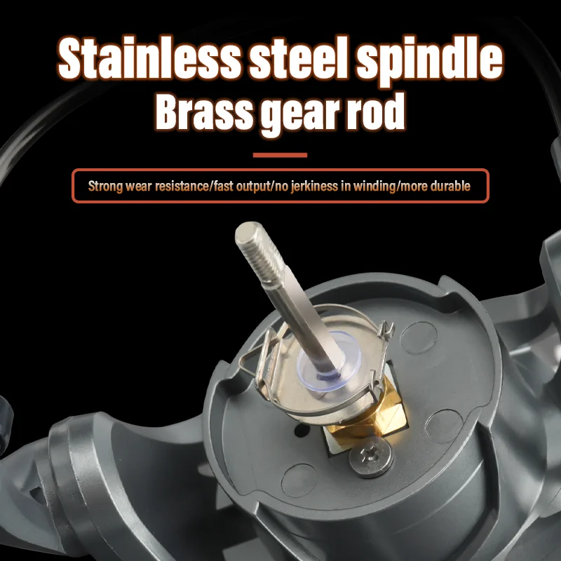 Carrete de pesca giratorio DEUKIO 3 + 1BB arrastre máximo 12kg carrete de pesca de mar de carpa marco de Metal carrete de pesca de alta velocidad suave y resistente - imagen 4