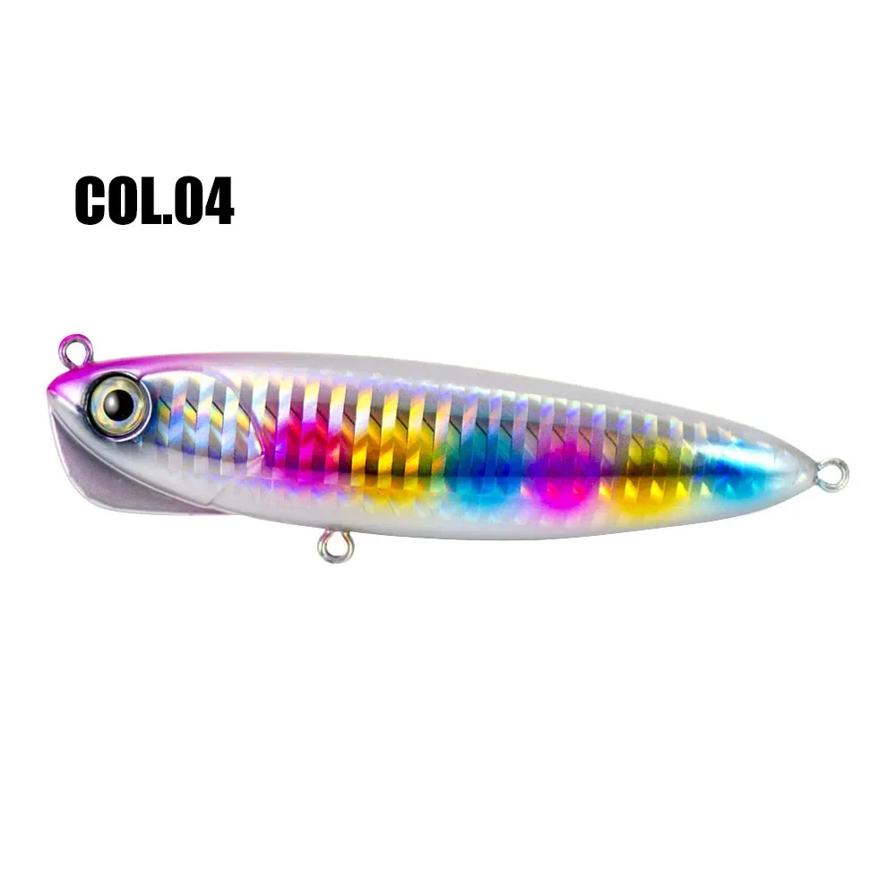 COUNTBASS Señuelos de pesca Lápiz de hundimiento lento de tiro ultra largo, cebo de palo de corredor poco profundo en forma de S para agua salada 90 mm 18 g