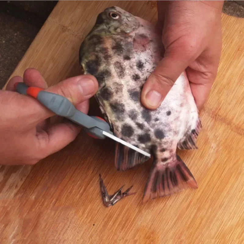 Tijeras de acero inoxidable japonés, aparejos de pesca al aire libre, alicates de pesca portátiles, línea de PE, ciclismo, senderismo, línea trenzada, cortador de señuelos - imagen 2