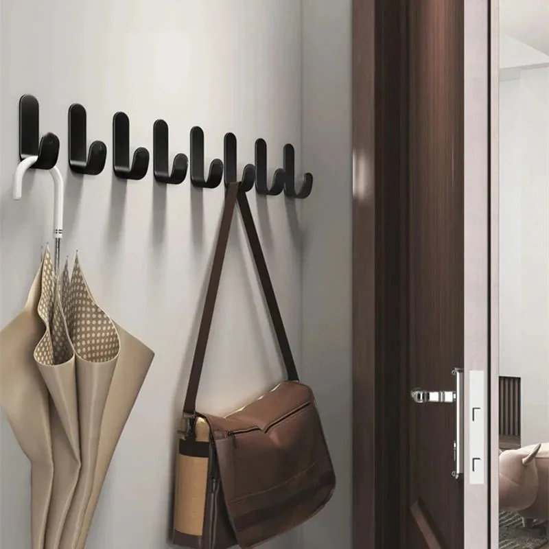 Gancho organizador de pared multiusos, colgador de ropa detrás de la puerta, soporte para bata de baño, toallero, estante de Hardware de cocina - imagen 2