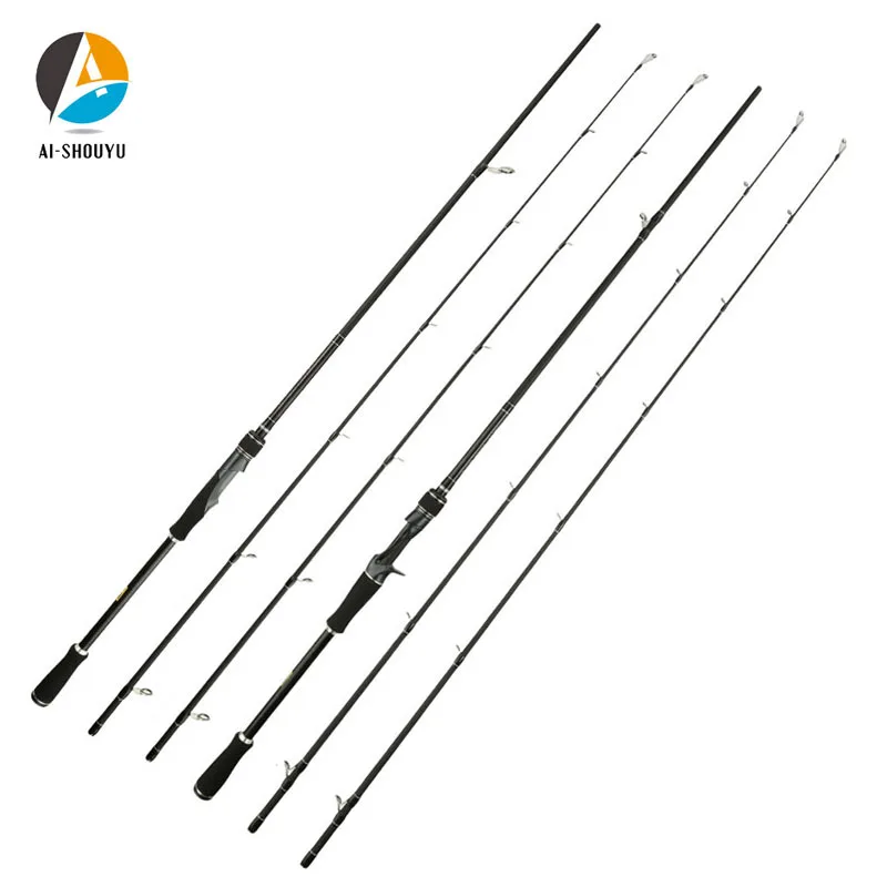 AI-SHOUYU caña spinning de viaje ligera carbono resistente MH/H - imagen 4